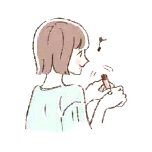 ハンドオイルとして使用する場合は、手の甲に塗り、広げてください。
