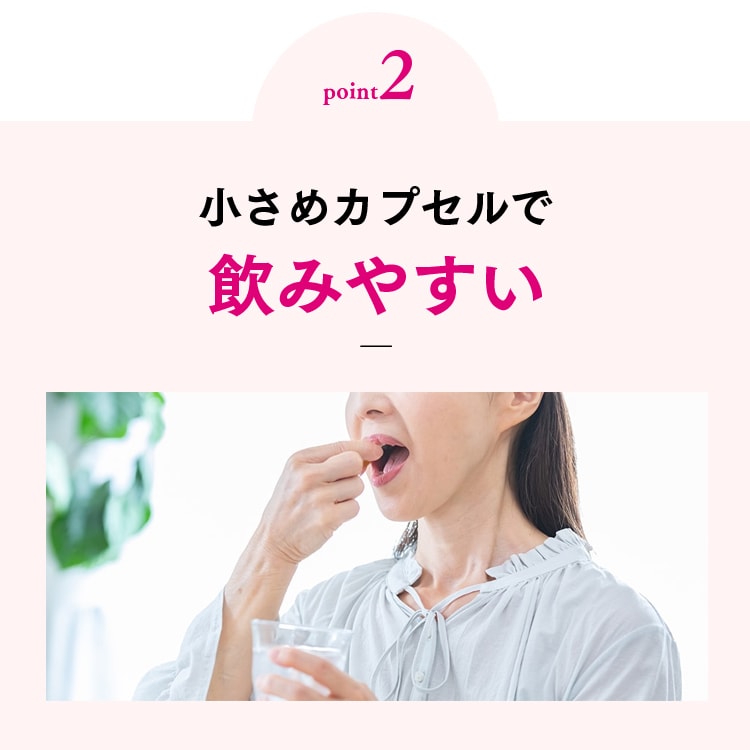 point2 小さめカプセルで飲みやすい