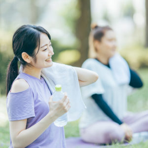 代謝管理をする女性