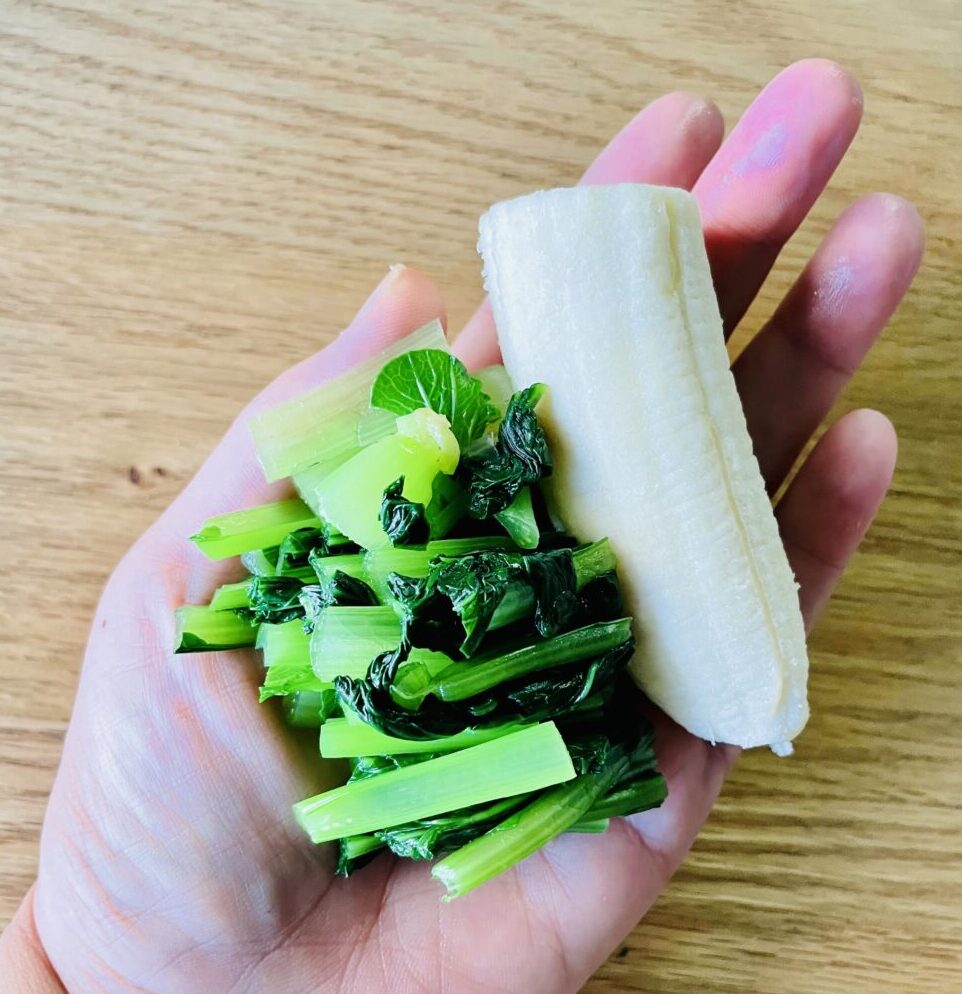 小松菜とバナナの甘酒スムージー-ポイント