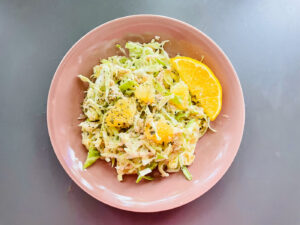 温活レシピ-春キャベツとオレンジの腸活サラダ