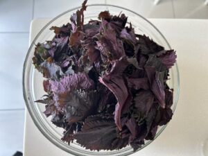 紫蘇ジュースの作り方1-岩橋たか子先生のコラム