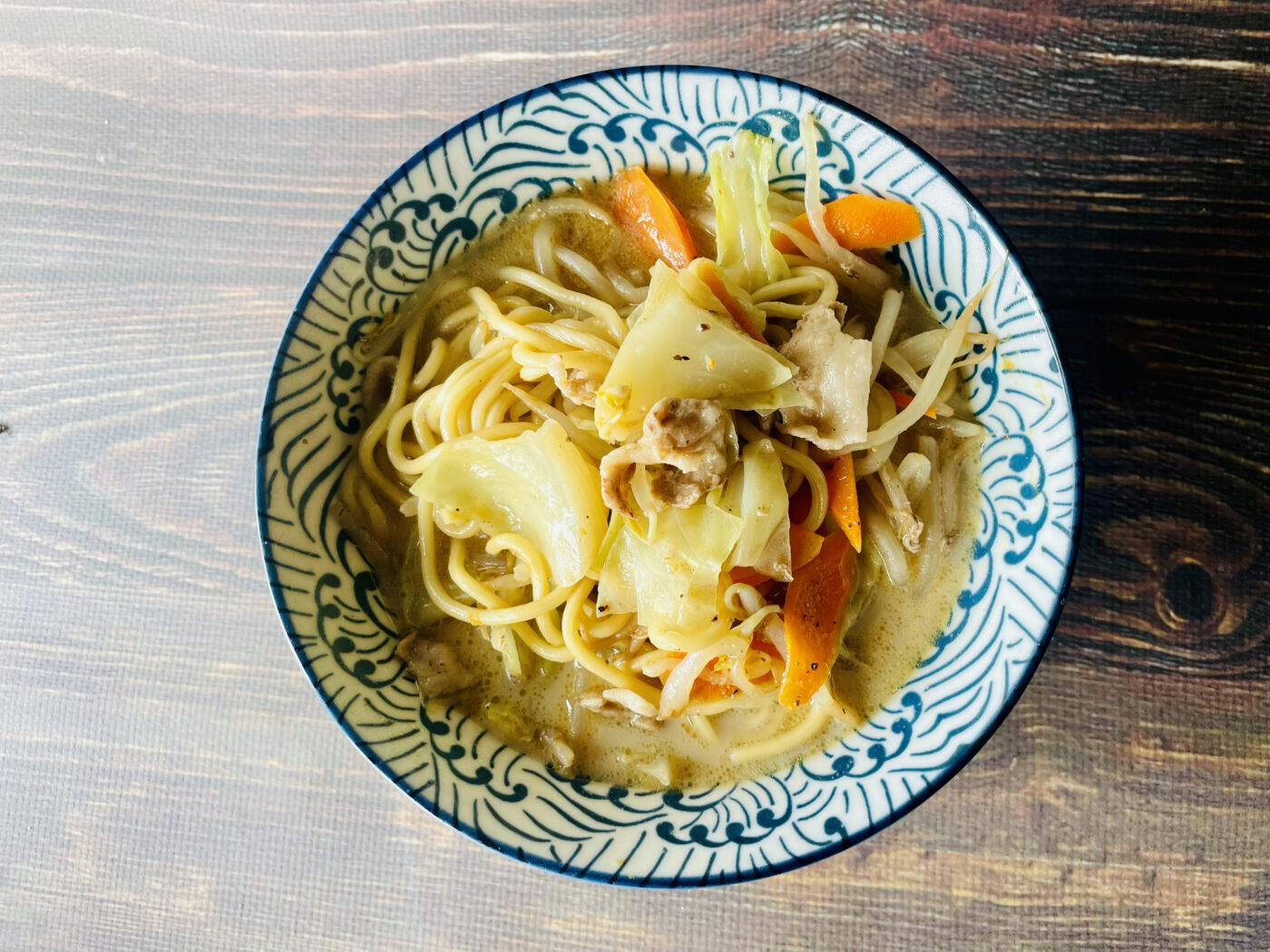 やる気が出ない時のお助けレシピ-野菜たっぷり豆乳ちゃんぽん